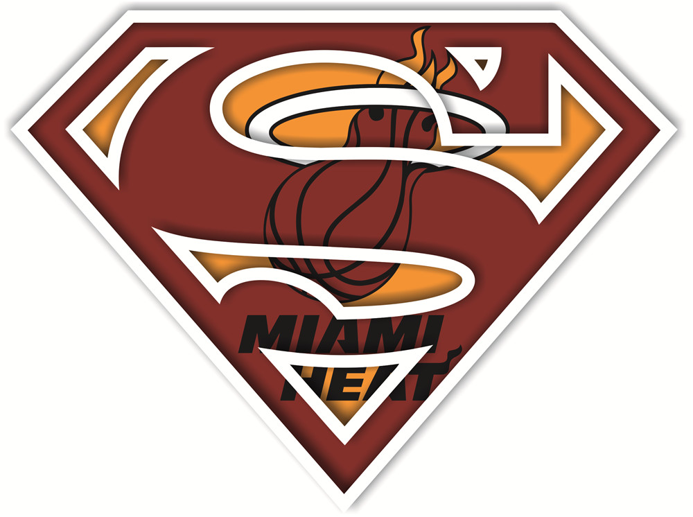 Miami Heat superman iron on heat transfer Miami Heat superman iron on heat transfer